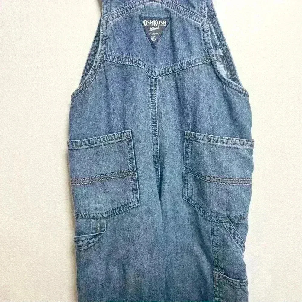 Osh Kosh B’Gosh | Toddler Plaid Flannel Lined Denim Overalls | Size 2T